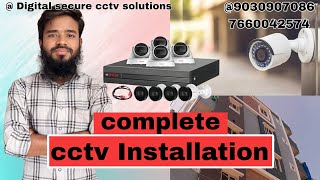 cp plus cctv Installation full video ‎digitalsecure cctv youtube [upl. by Neerahs460]