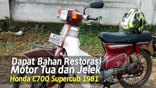 VLOG  Baru beli Motor Tua dan jelek Honda C700 supercub merah [upl. by Kym]