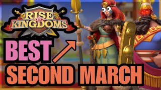 Which Troop has the BEST Second March for YOU Cavalry Infantry Archers Rise of kingdoms [upl. by Nasus]