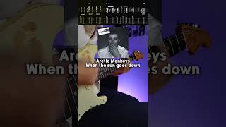 Arctic MonkeysWhen the sun goes down Guitar tabstutoriallesson indierock [upl. by Natie]