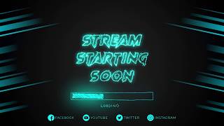 FREE Animated Live Twitch Stream Design Package  Stream Starting Soon Template  After Effects [upl. by Celestyna]