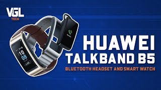 Unboxing Huawei Talkband b5 bluetooth headset and smart watch [upl. by Laurella]