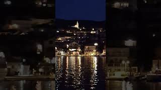 Port Jelsa at night Hvar Croatia [upl. by Ihsar]