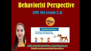 Behaviorist Perspective [upl. by Castro]