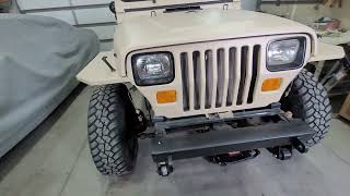 1994 Jeep Wrangler YJ makeover DIY flat fender [upl. by Gilleod]