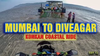 Mumbai to Diveagar Maharashtra  Konkan coastal ride  All India  Bhutan  Myanmar  Day 14 [upl. by Rivalee401]