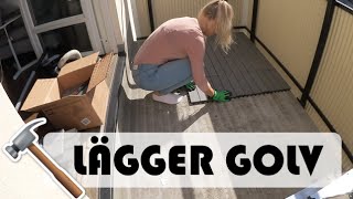 LÄGGER NYTT GOLV  vlogg [upl. by Ert]