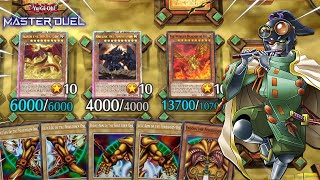 1 CARD SUPERHEAVY SAMURAI SUMMON ALL EGYPTIAN GODS AND EXODIA IN ONE TURN IN YUGIOH MASTER DUEL [upl. by Anurb]