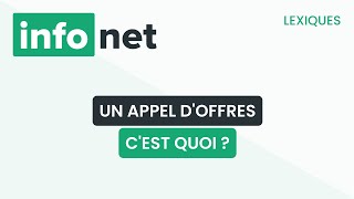 Un appel doffres cest quoi  définition aide lexique tuto explication [upl. by Arahset538]