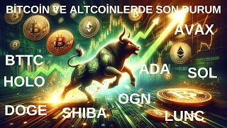 BİTCOİN ALTCOİN  BİTTORRENT BTTC GERİ DÖNDÜ  HOLO  DOGE  SHİBA  LUNC  CANLI  2023 [upl. by Amadus]