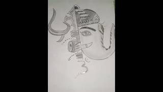 Shree ganesh drawingviralshortentertainment art viralshort shortsfeed shorts [upl. by Ellicott145]