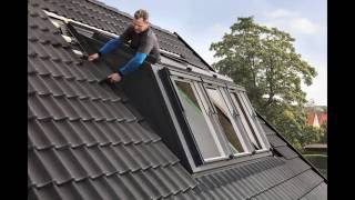 Montage van een VELUX dakkapel  Type Dakserre [upl. by Weirick]