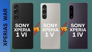 Sony Xperia 1 VI vs Sony Xperia 1 IV vs Sony Xperia 1 V Review amp SPECS [upl. by Nere]