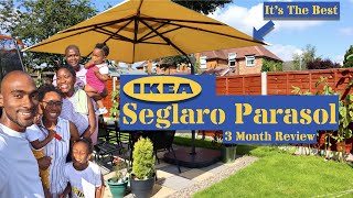 Ikea SEGLARO Parasol  Back Garden Patio  Review Unboxing [upl. by Ilse]