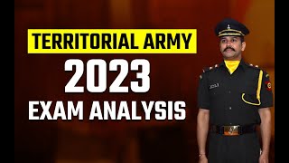 Territorial Army 2023 Exam Analysis amp Cut Off Marks  TA SSB Interview  SSB Coaching in Allahabad [upl. by Eenhpad]