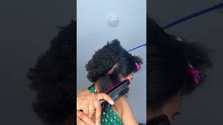 Straightening my 4c natural hair [upl. by Idnyl]