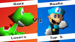 KDs Nightmare  Maafia Luigi Ness vs Razz Yoshi Luigi  Vanilla Singles Losers Top 8 [upl. by Airamanna]