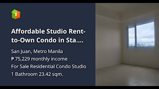 Affordable Studio RenttoOwn Condo in Sta Mesa Santa Mesa with 510 Discount [upl. by Meda]