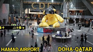 Hamad International Airport ✈️ DohaQatar  World Safest And Luxury Airport Qatar Airways [upl. by Einra]