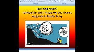 Cari Açık Nedir Türkiyenin Cari Açık Oranları İhracatın İthalatı Karşılama Oranı [upl. by Neitsirk398]