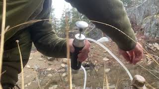 Katadyn Pocket Water Filter in action [upl. by Delila]