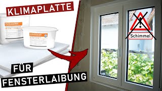 Kein SCHIMMEL mehr an Fensterlaibung  Kalziumsilikatplatten [upl. by Irep]