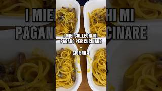 Preparo il pranzo per i miei COLLEGHI giorno 4 Oggi preparo gli spaghetti alla carbonara cooking [upl. by Odlaumor536]