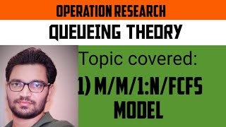 Hindi MM1NFCFS Queueing Model Operation Research Lect7 [upl. by Reece]