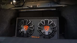 THE BEST ROCKVILLE VENTED LOADED CAR SUBWOOFER ENCLOSURE 2023 Top 5 Choices for Elevated Car Audio [upl. by Refinneg]