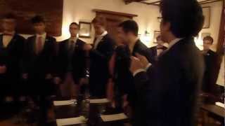 The Yale Whiffenpoofs of 2012 amp 2013 sing at Morys 8272012 [upl. by Iosep598]