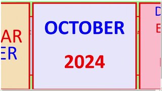 Desi Date Calendar October 2024  Desi Month Date Today  Desi Month Date Today 2024 [upl. by Enicar605]