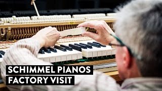 How Are Pianos Made Schimmel Pianos Factory Visit [upl. by Qifahs]