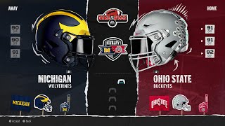 Rivalry  1 Ohio State Buckeyes vs 2 Michigan Wolverines  College Football 25 PS5 Gameplay [upl. by Zarla525]