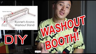 Building a Screen Printing Washout Booth  Stand and Screen Holder DIY [upl. by Ettenej35]