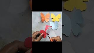 Easy Butterfly 🦋 Cutout artandcraft craft shorts youtubeshorts [upl. by Orsay]