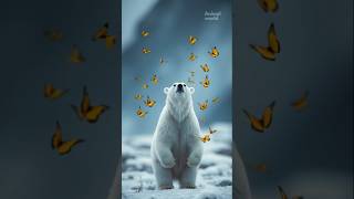 Polar bear and butterflies [upl. by Jurdi]