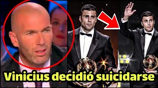 Zinedine Zidane anuncia el suicidio de Vinicius tras ganar el Balón de Oro de Rodri [upl. by Nosnek882]