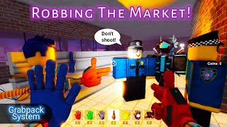 I ROBBED THE SUPERMARKET  Poppy Playtime Grabpack System Roblox [upl. by Dde157]