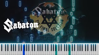 Sabaton  The Final Solution  Piano Free Sheet Music [upl. by Allister]