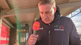 20241005 Evesham United 21 Westbury United Tim Allan after match interview with Mike Ford [upl. by Underwood]