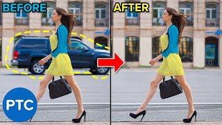 How To Remove ANYTHING From a Photo In Photoshop [upl. by Wailoo]