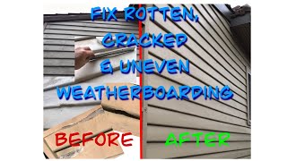 Fix Rotten Cracked amp Uneven Weatherboards [upl. by Anuaf]