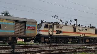 Steel Express charging towards Kharagpur with Tatanagar WAP7 [upl. by Artair]