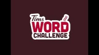 Level 791 2024 Tims Word Challenge L791 Tim Hortons [upl. by Vharat]