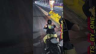 MINI ELECTRIC BIKE DRAG RACES A FULL SIZE MOTORCYCLE [upl. by Aseretairam]