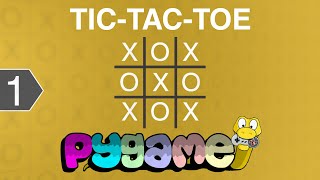 How to make TicTacToe Game in Pygame  StepbyStep Tutorial for Beginners Part 1 [upl. by Eanod]