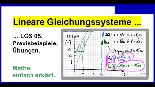 Lineare Gleichungssysteme LGS 05 Praxisbeispiele und Hausaufgabe [upl. by Telfore]