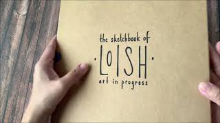 The Sketchbook of LOISH  art in progress Book Flipping [upl. by Ahsiekahs627]