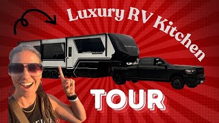 Luxury RV Kitchen Tour  Brinkley 3950 [upl. by Ahiel9]