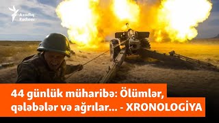 44 günlük müharibə Ölümlər qələbələr və ağrılar  XRONOLOGİYA [upl. by Rich774]